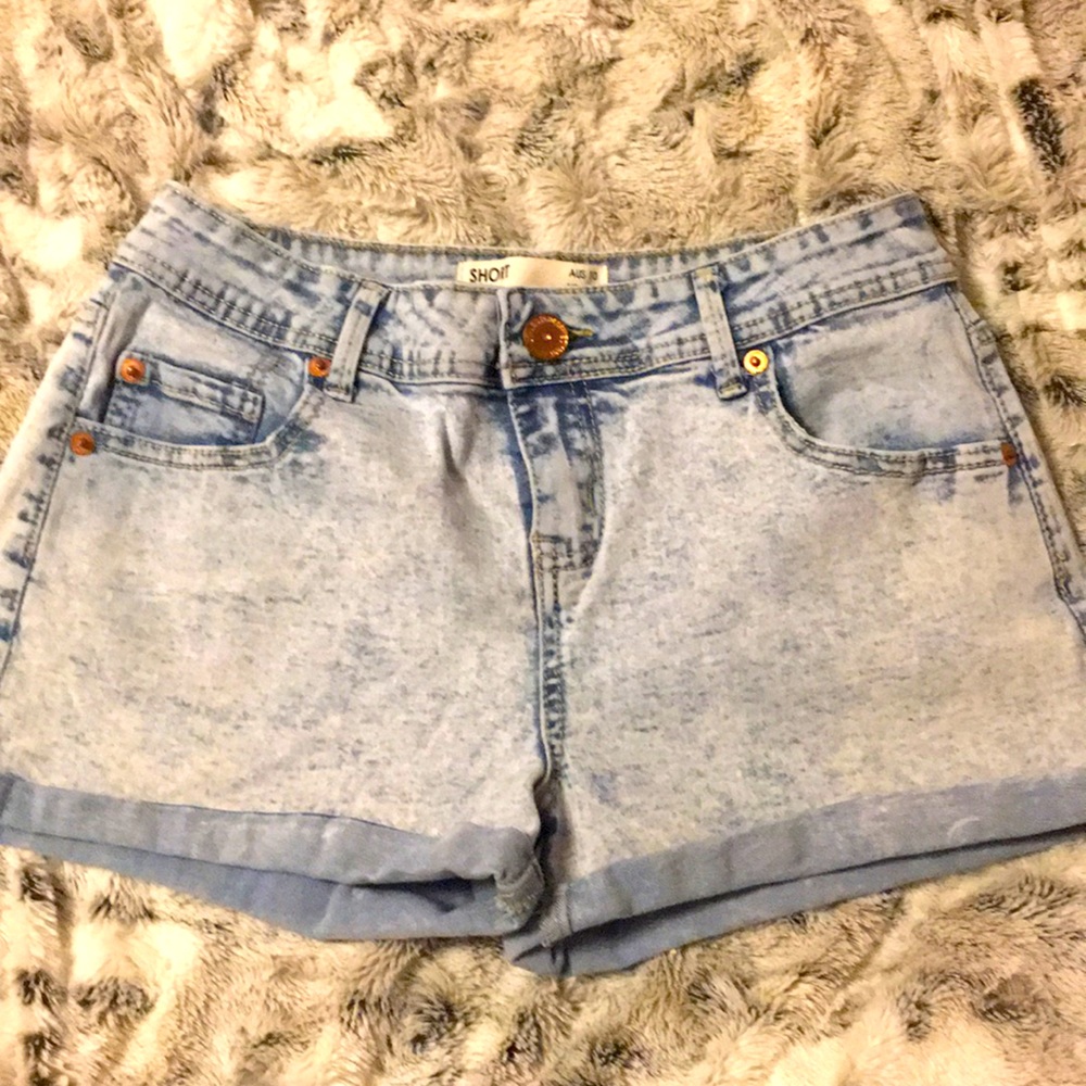 Light blue shorts